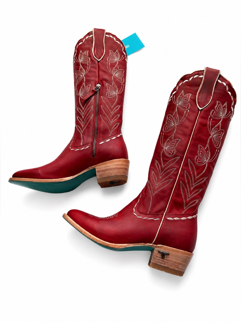 LANE Sweet Memories Smoldering Ruby Knee High Western Boots Size 8 BNWT Box